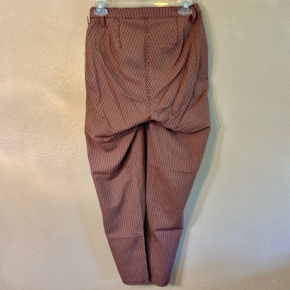 NWT Plaid Pants A New Day Stretch Panel Adaptive Pants Brown Red Cream Pockets - Picture 9 of 13